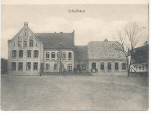 Altes Foto vom alten Schulhaus der Grundschule Klostergang, heute Aue-Mehde Grundschule