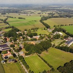 Luftbild der Ortschaft Wiersdorf