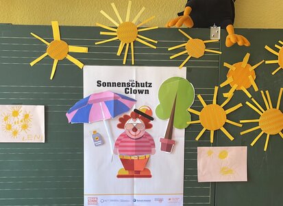 Projekt "Clever in Sonne und Schatten" der Deutschen Krebshilfe umgesetzt von der Kindertagesstätte "Unter den Linden" in Steddorf