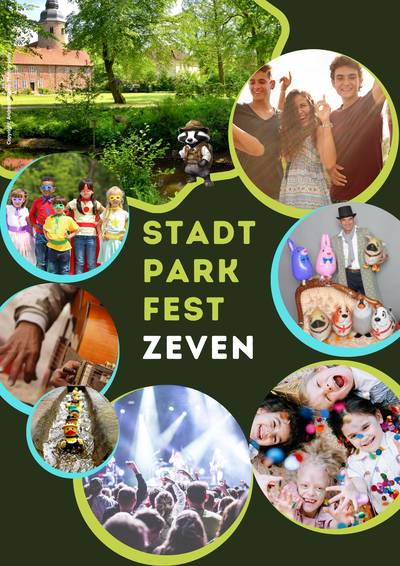 Plakat zum Stadtparkfest Zeven 2025